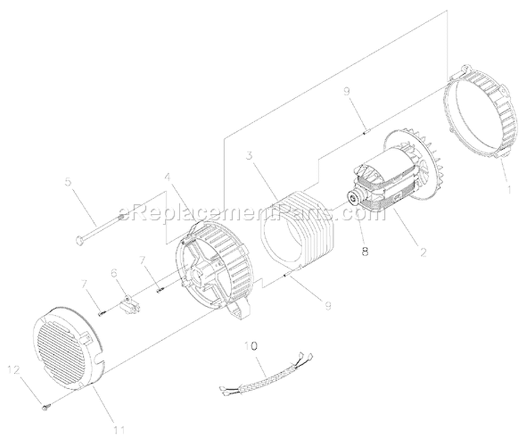 Page A Diagram and Parts List for 040243-1  Briggs and Stratton Generator